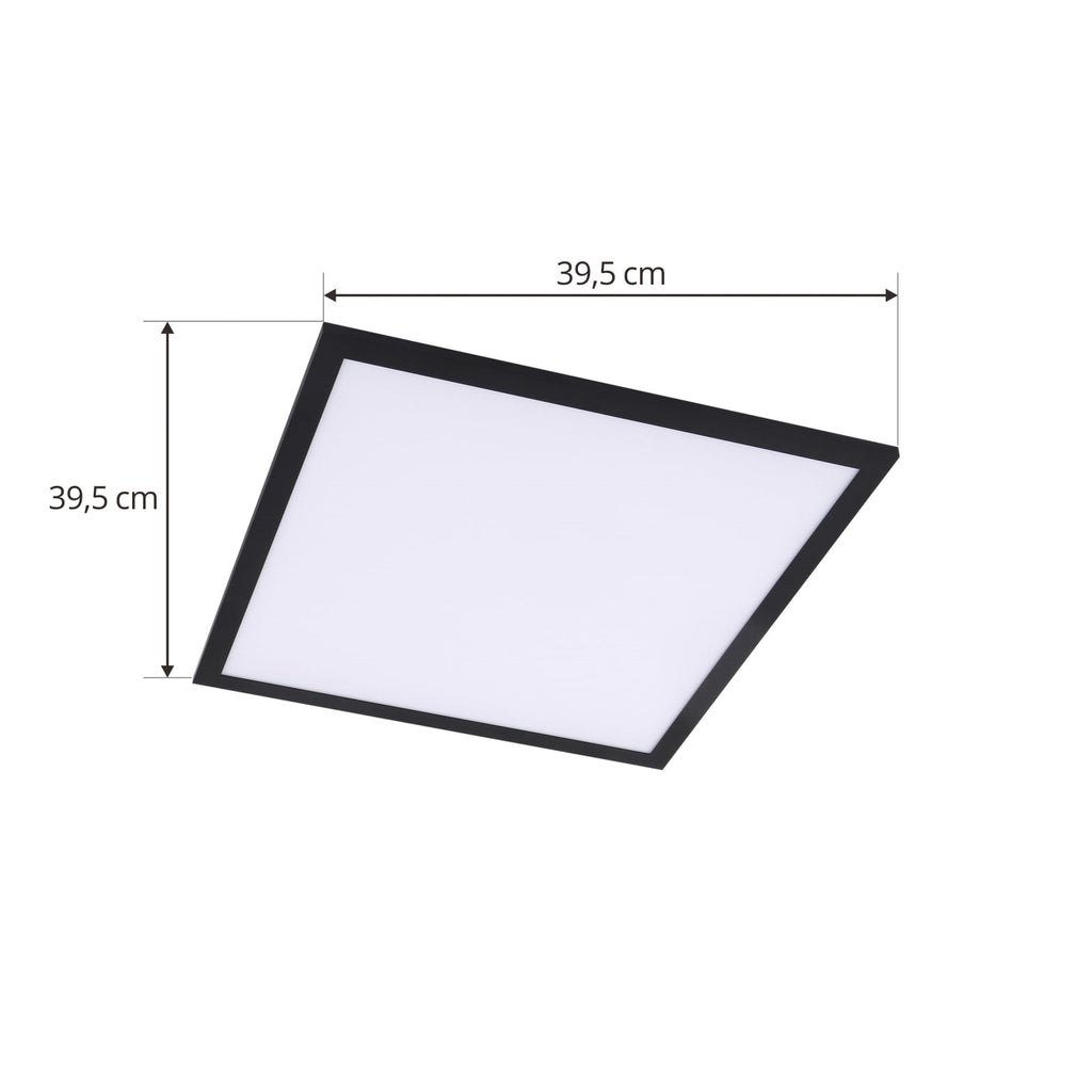 LED-panel Enhife svart aluminium 40x40 cm montert i tak