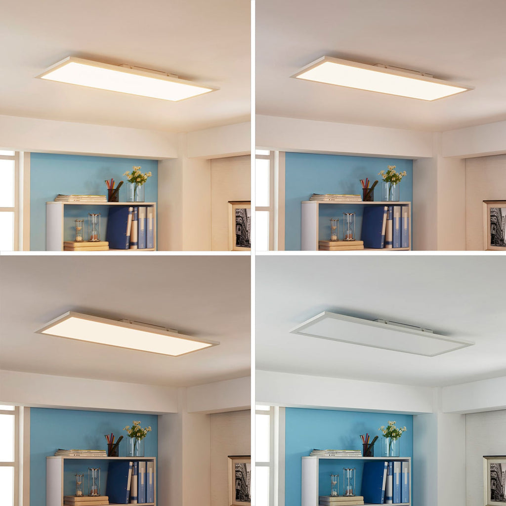 LED-panel Enja dimbar hvit 79,5x29,5 cm 38W varmhvit bakside