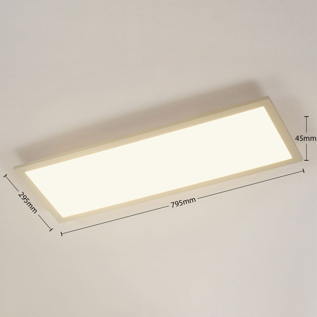 LED-panel Enja dimbar hvit 79,5x29,5 cm 38W varmhvit detalj