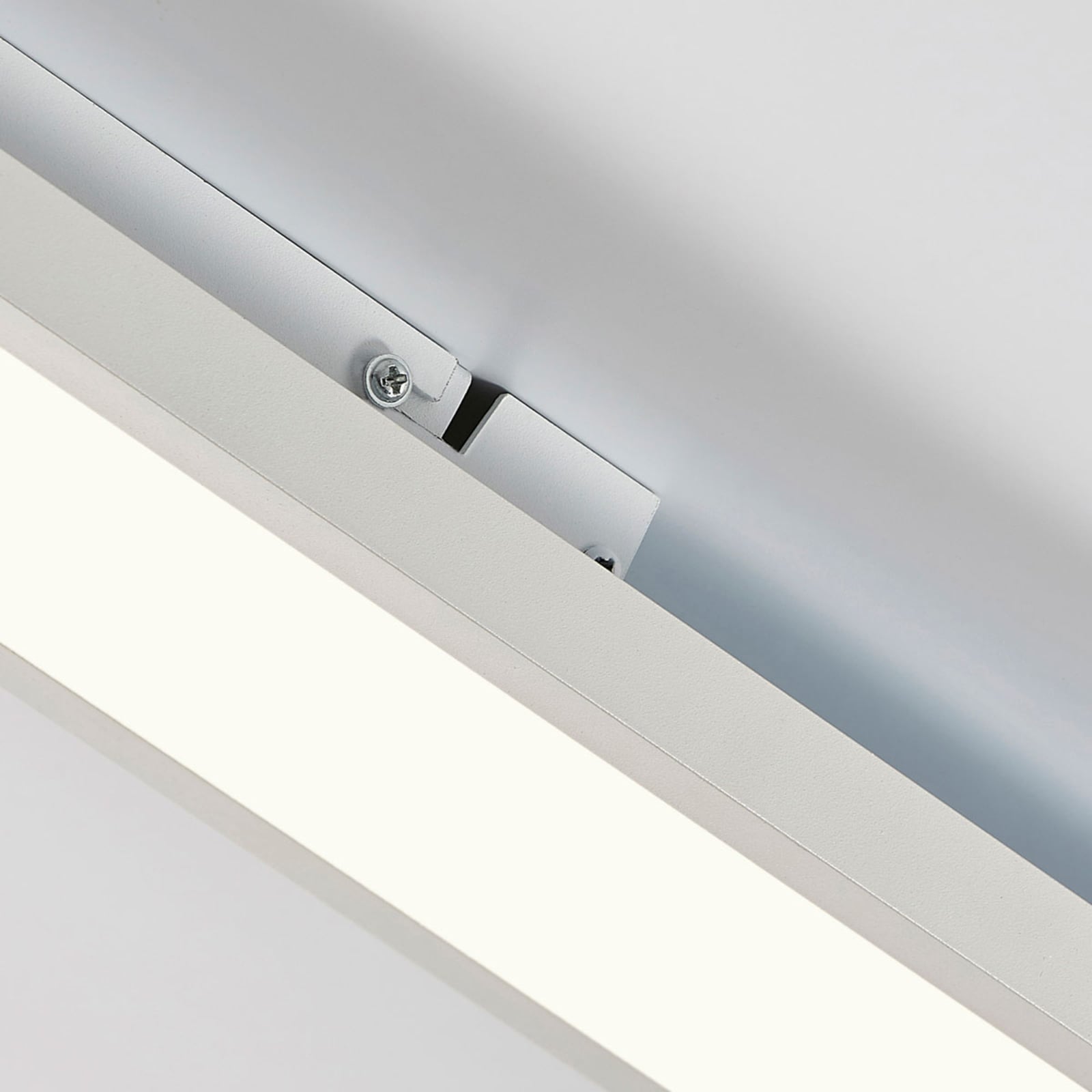 LED-panel Enora hvit aluminium skruefri hurtigklemme