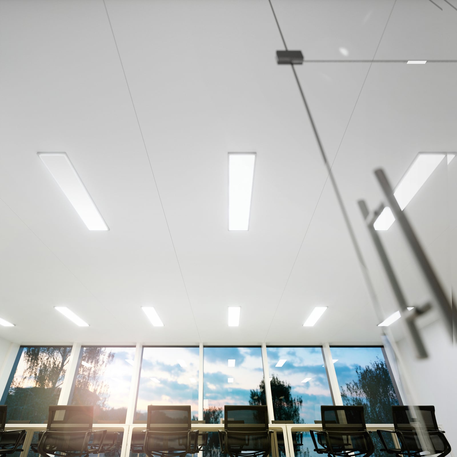 LED-panel Fled 120x30 cm 36W 3600 lm varmhvit bakside