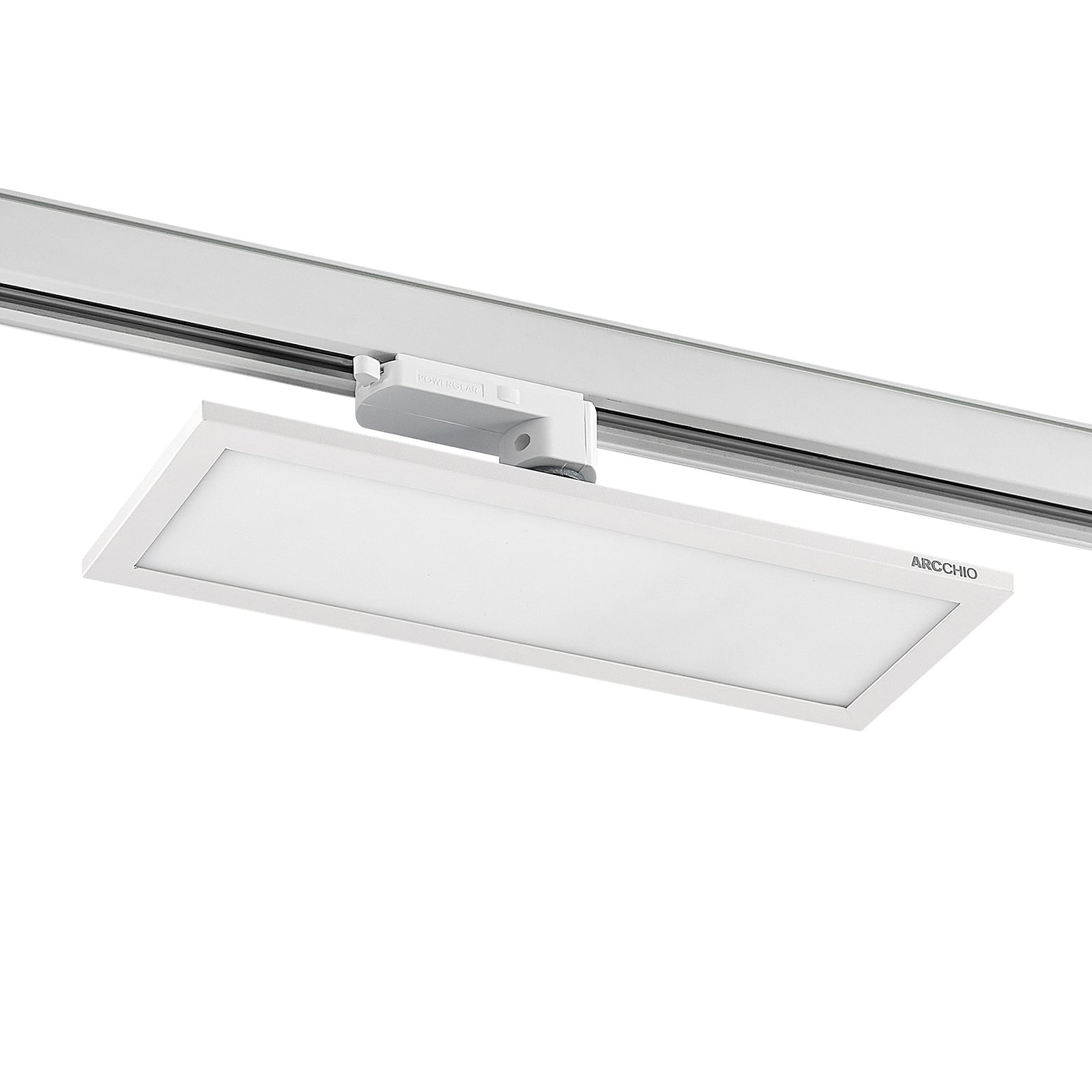 LED-panel Hairis for 3-fase skinne hvit 30 cm detalj