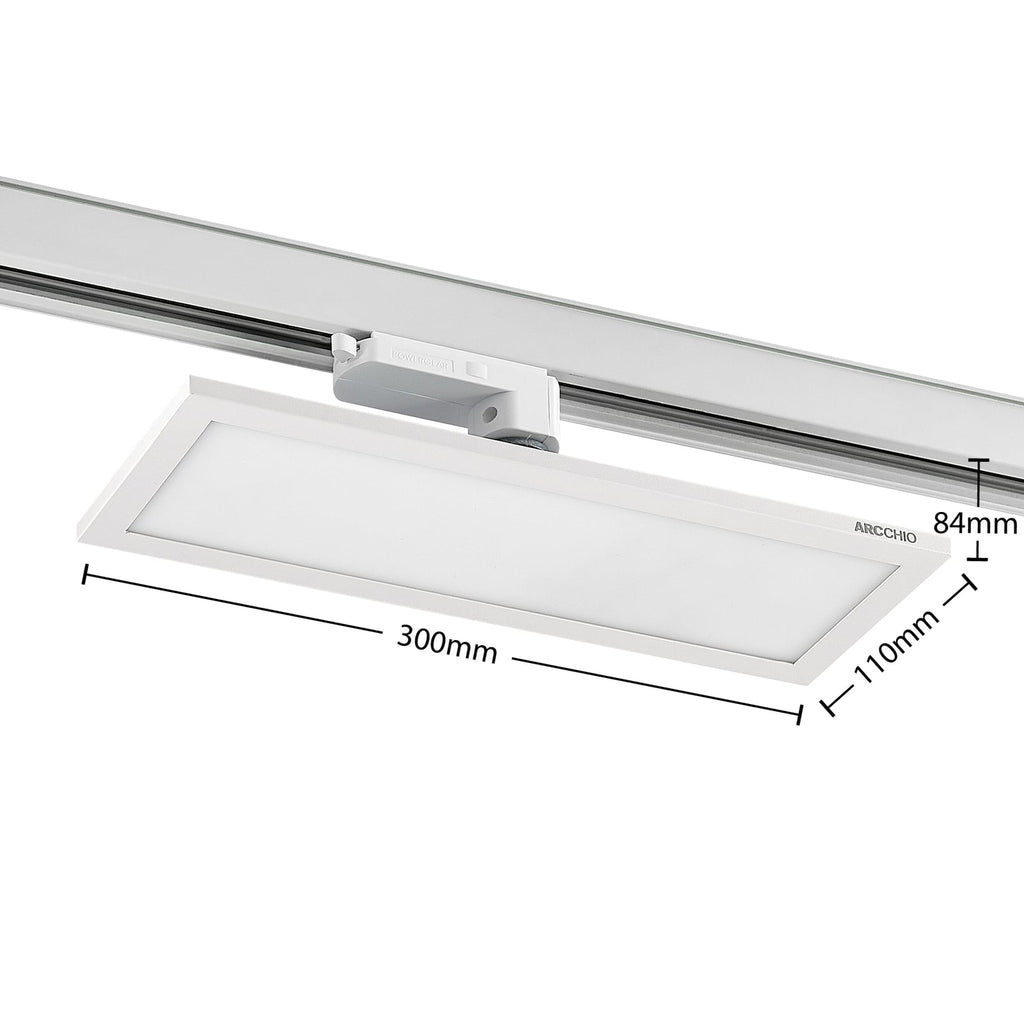 LED-panel Hairis for 3-fase skinne hvit 30 cm montert