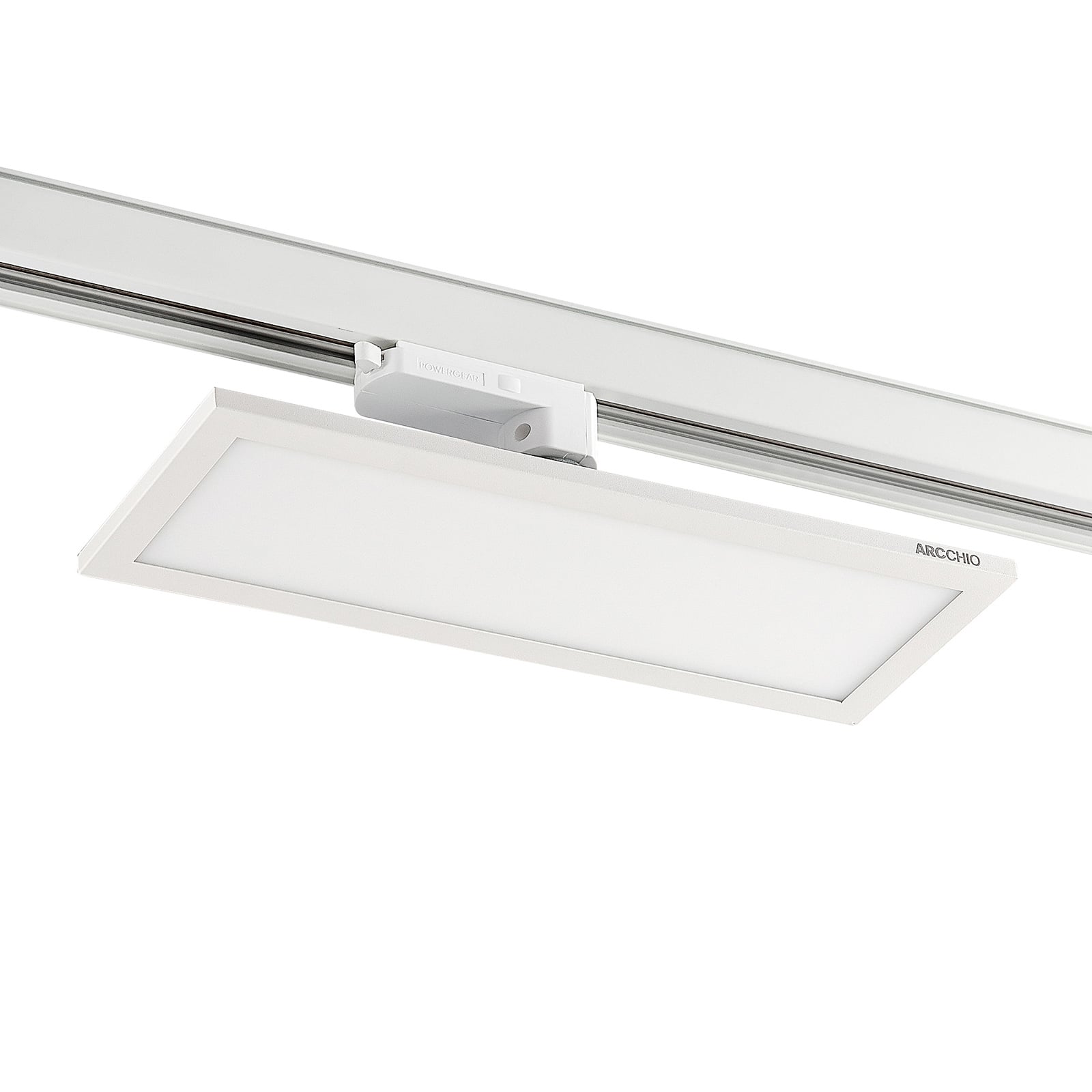 LED-panel Hairis for 3-fase skinne hvit 30 cm nærbilde av justerbar ledd