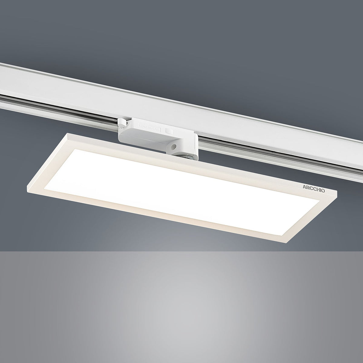 LED-panel Hairis for 3-fase skinne hvit 30 cm side