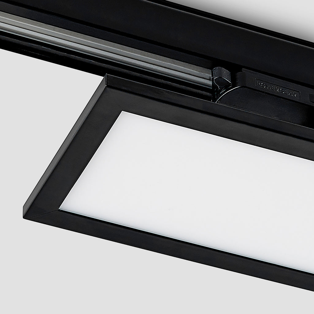 LED-panel Hairis svart 3-fase skinne 30 cm justerbar vinkel