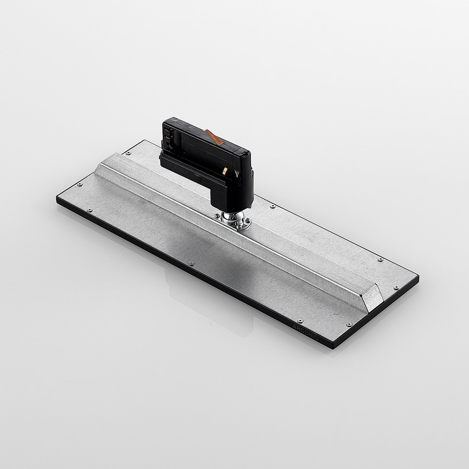 LED-panel Hairis svart 3-fase skinne 30 cm detalj av ramme