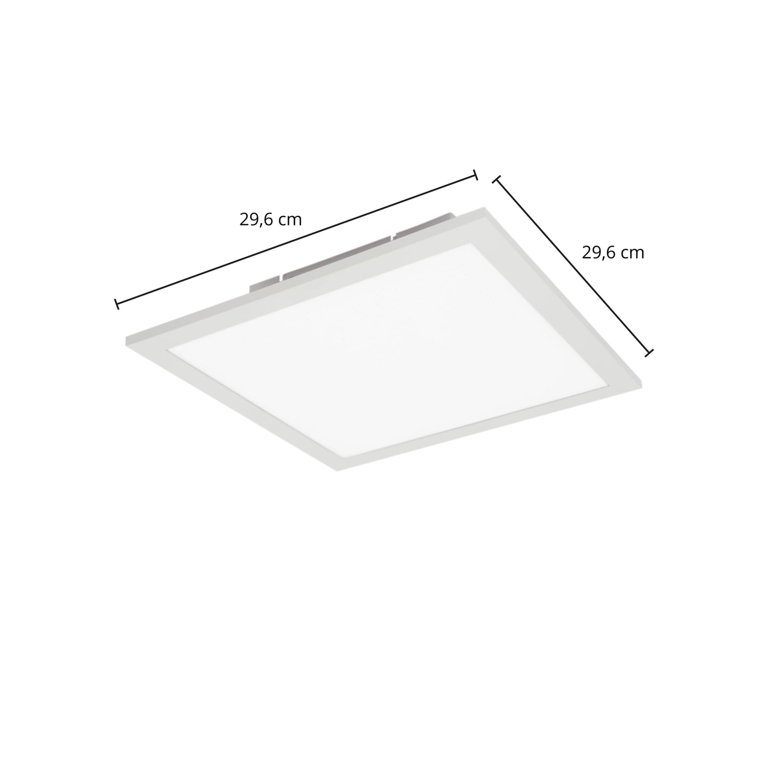 Nærbilde av LED-panel Kenma CCT dimbar med fjernkontroll