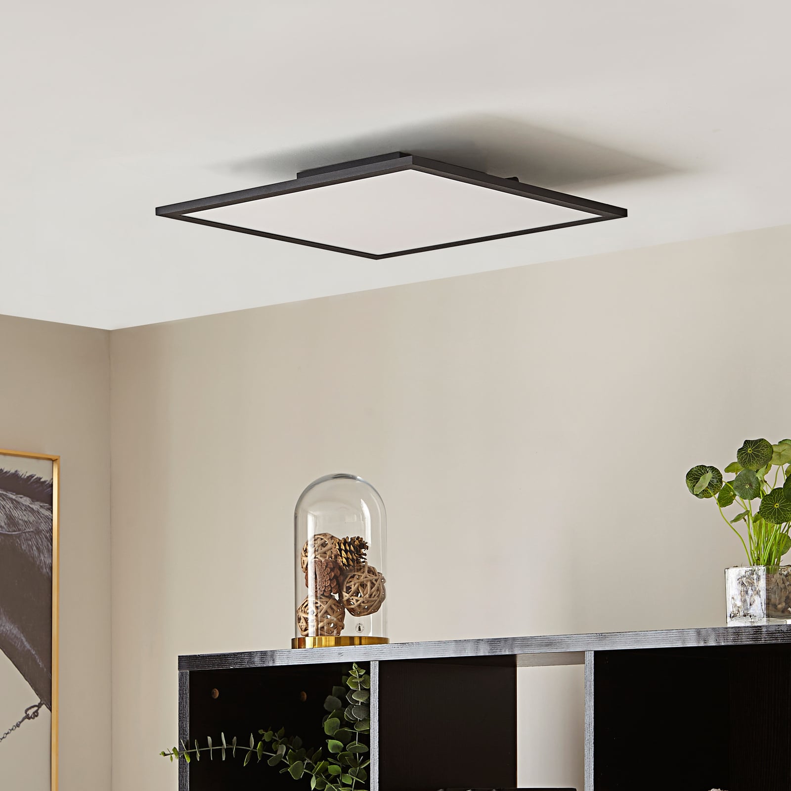LED-panel Lamin CCT dimbar 40x40 cm 24W fjernkontroll svart bakside