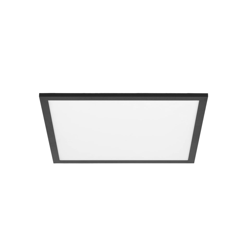 Detalj av LED-panel Lamin CCT dimbar 40x40 cm 24W fjernkontroll svart