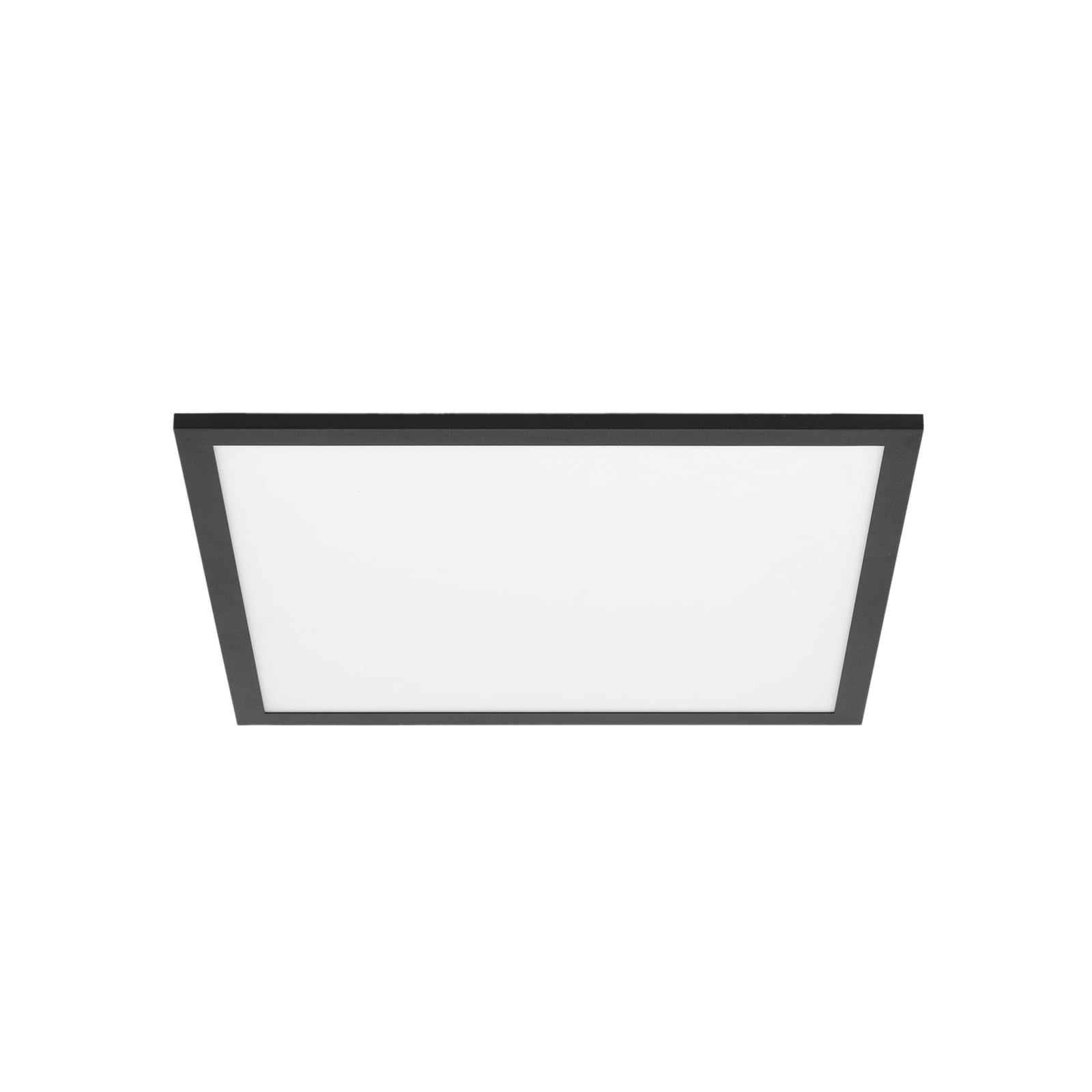 Detalj av LED-panel Lamin CCT dimbar 40x40 cm 24W fjernkontroll svart