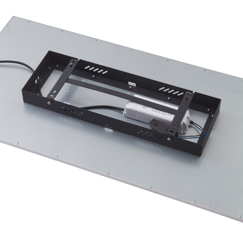Sideprofil av LED-panel Lamin CCT dimbar hvit 80x40 cm med fjernkontroll
