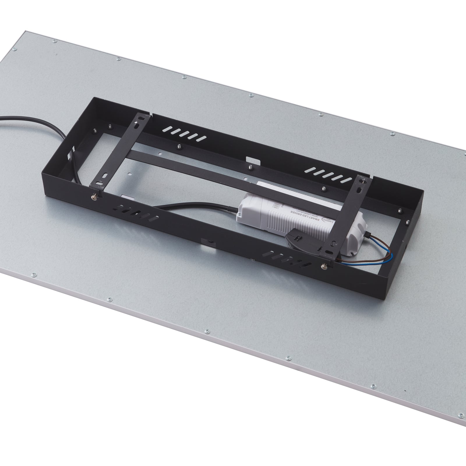 Sideprofil av LED-panel Lamin CCT dimbar hvit 80x40 cm med fjernkontroll