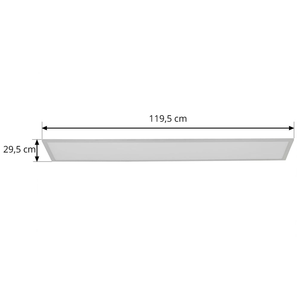 LED-panel Lamin CCT dimbar med fjernkontroll 120 cm hvit montert i tak