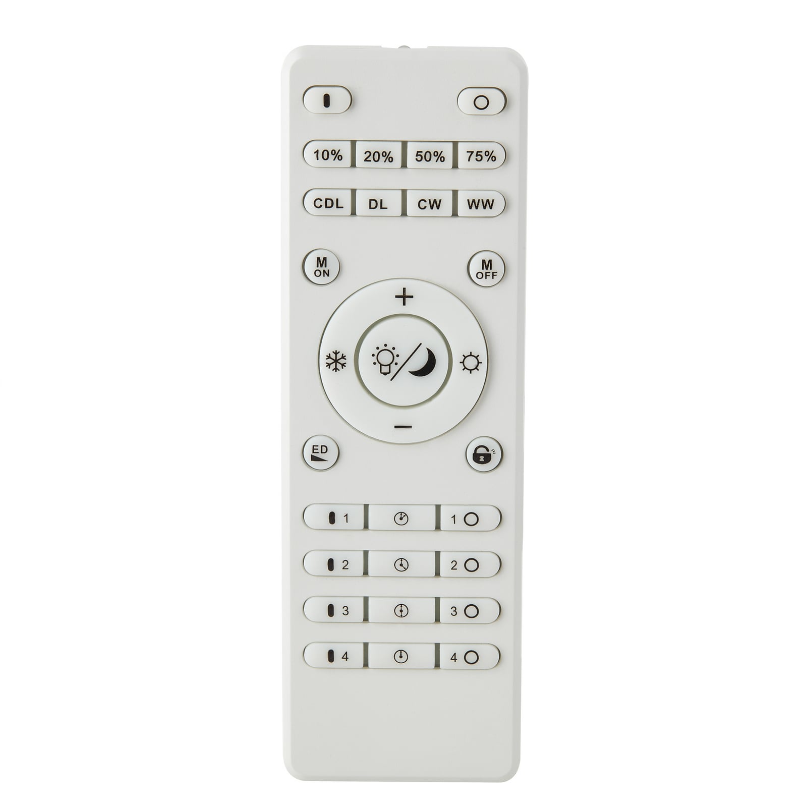 LED-panel Lamin CCT dimbar med fjernkontroll 120 cm hvit fjernkontroll