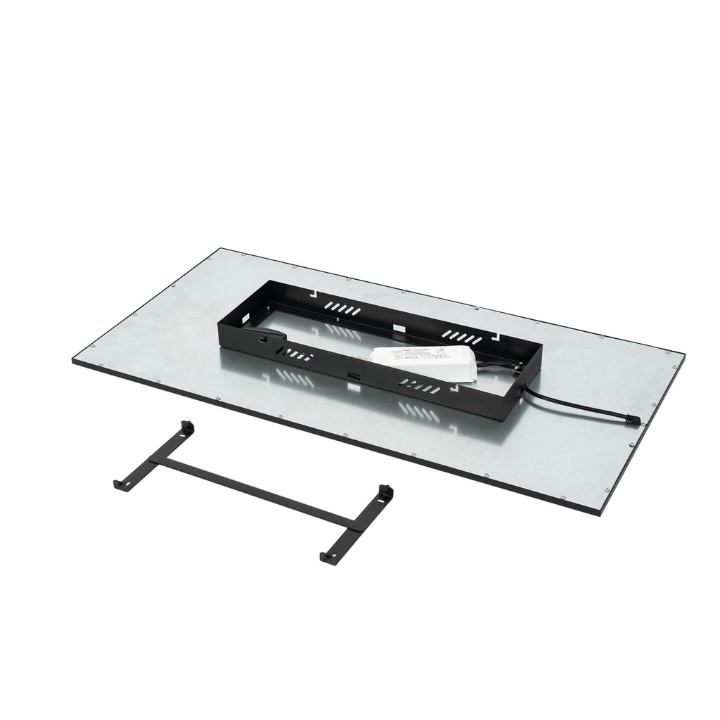 LED-panel Lamin CCT dimbar svart 80x40 cm installasjon