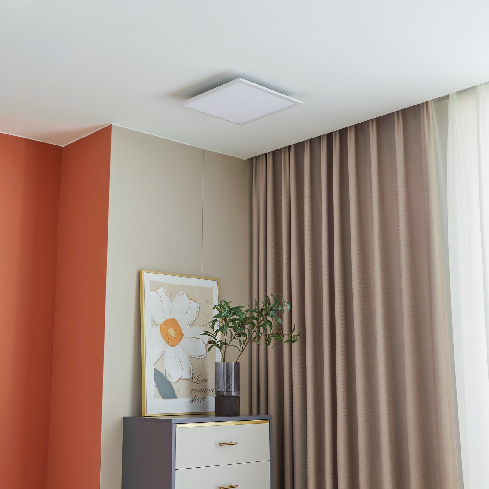LED-panel Lamin dimbar CCT hvit 40 cm med fjernkontroll detalj
