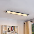 LED-panel Lamin svart 120 cm CCT dimbar fjernkontroll forfra