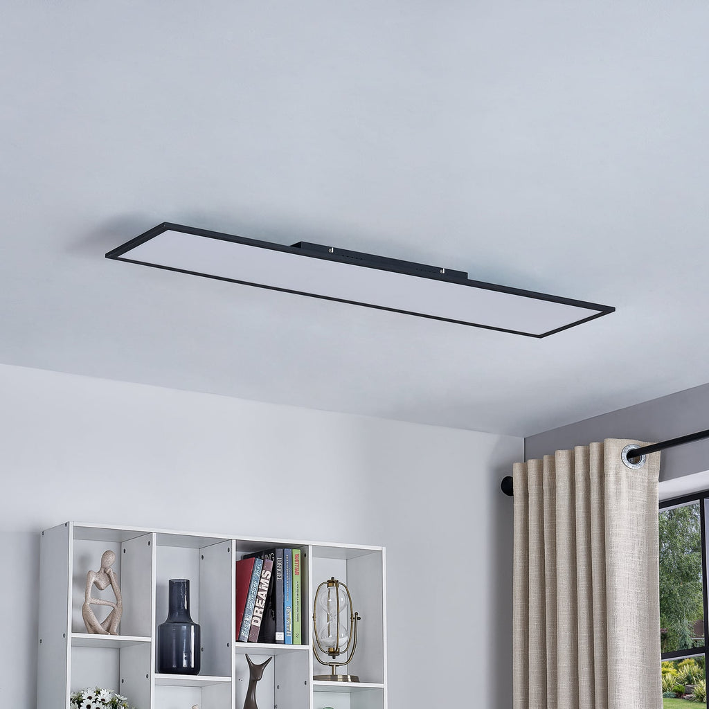 LED-panel Lamin svart 120 cm CCT dimbar fjernkontroll bakside