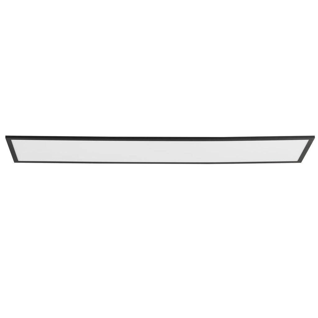 LED-panel Lamin svart 120 cm CCT dimbar fjernkontroll montert i rom