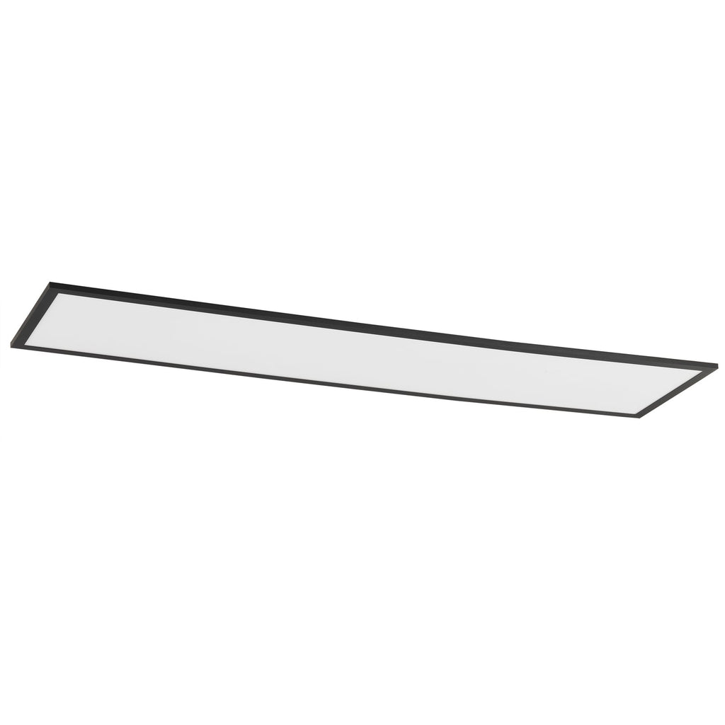 LED-panel Lamin svart 120 cm CCT dimbar fjernkontroll lysstyrke demonstrasjon