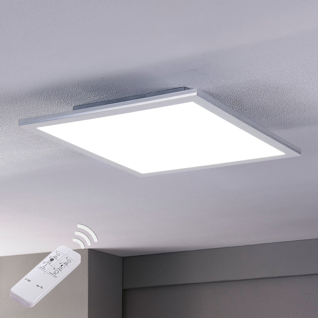 LED-panel Livel 2er-sett dimbar CCT 40x40 cm sølv energimerking