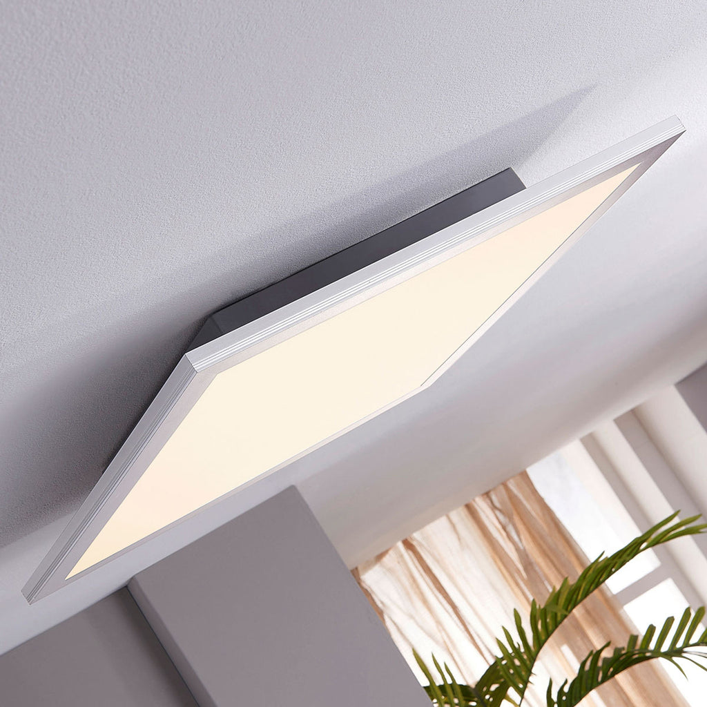 LED-panel Livel 2er-sett sølv 40x40 cm montert i tak