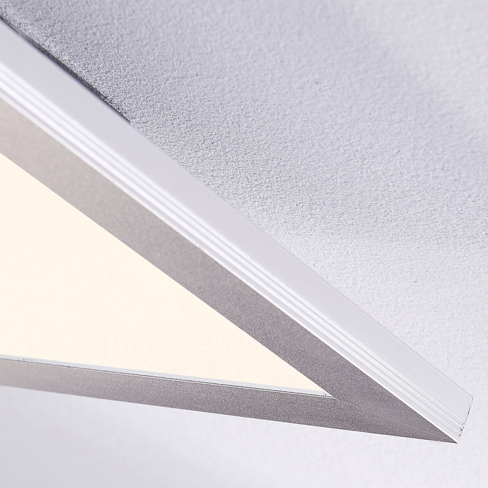 LED-panel Livel 2er-sett sølv 40x40 cm sideprofil