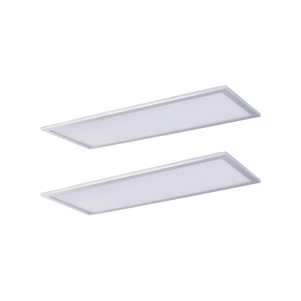 LED-panel Livel 2er-sett sølv aluminium 80x30 cm forfra