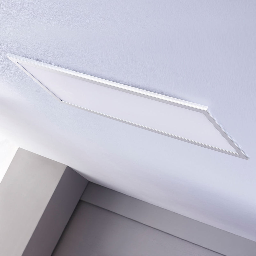 LED-panel Livel 2er-sett sølv aluminium lysfordeling