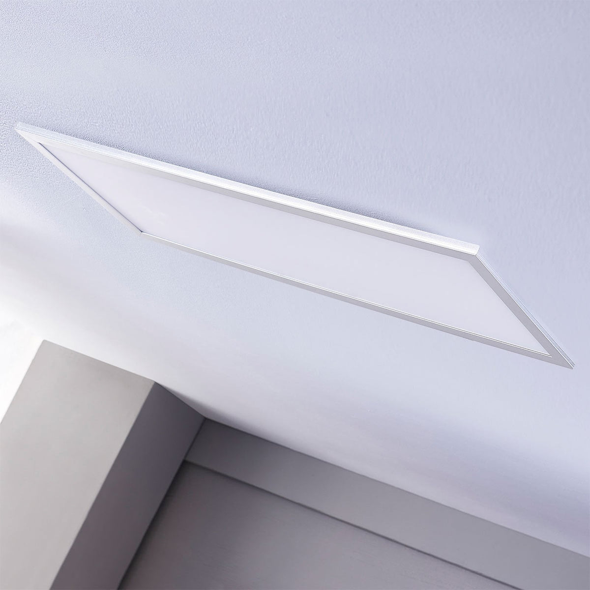 LED-panel Livel 2er-sett sølv aluminium lysfordeling