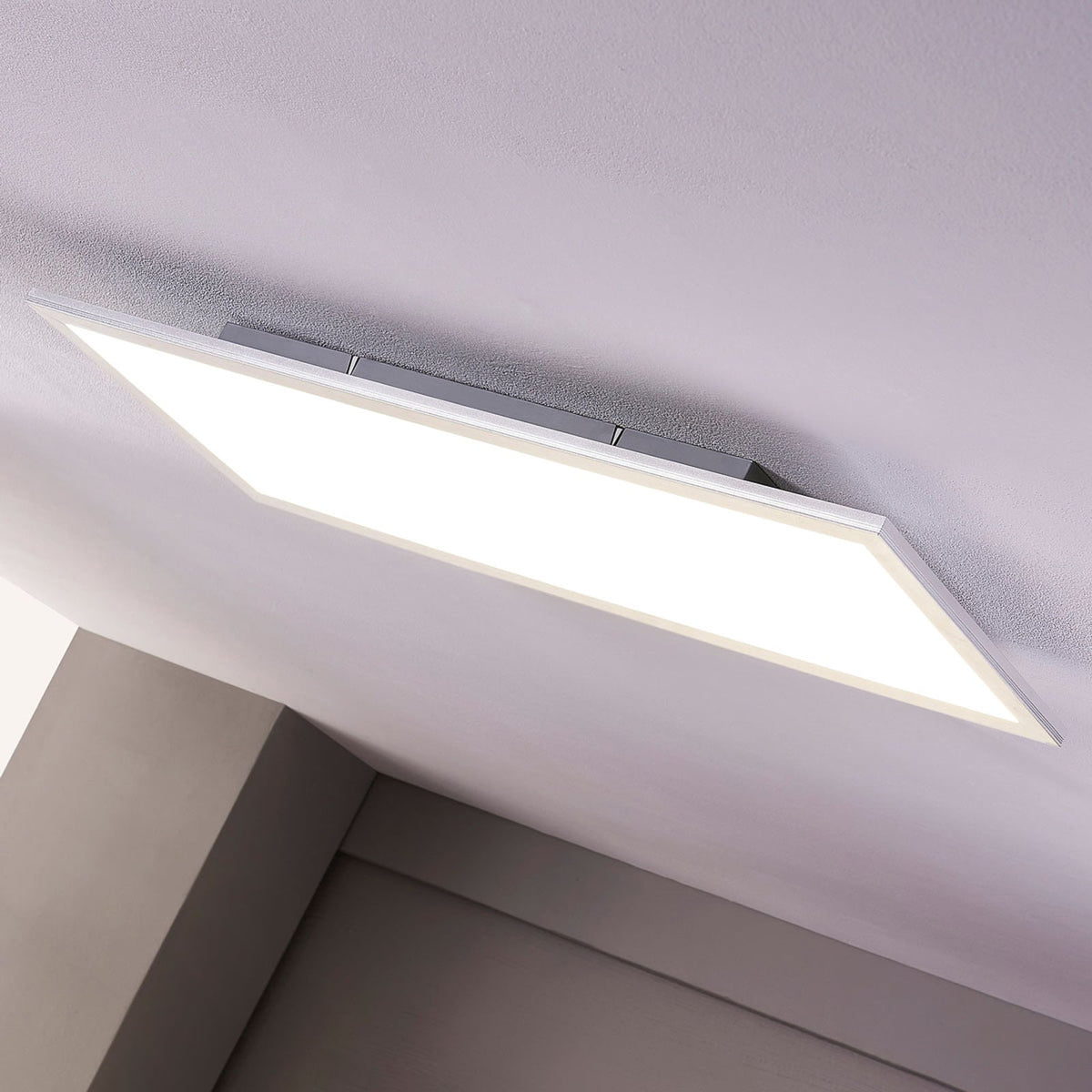 LED-panel Livel 2er-sett sølv aluminium montert i tak