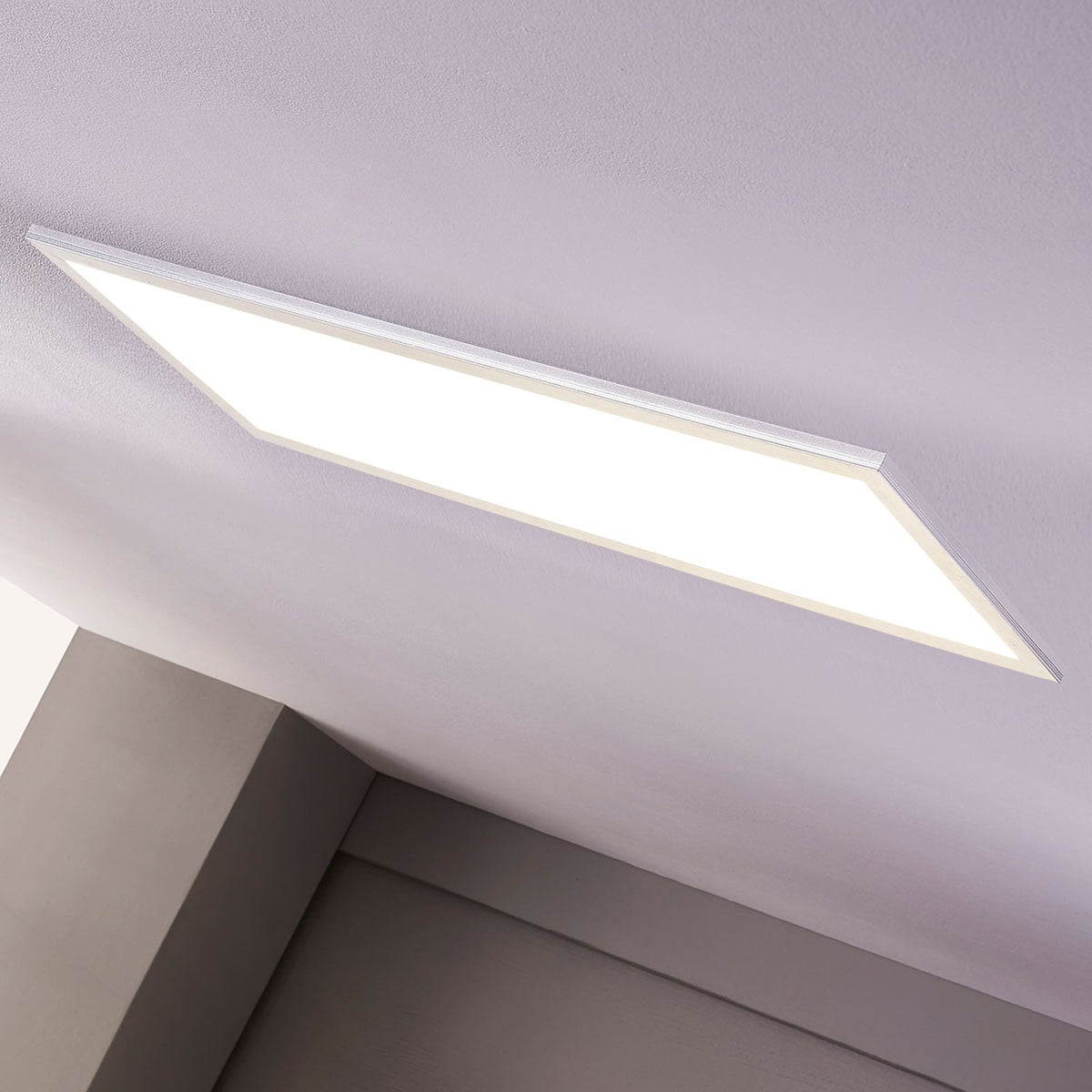 LED-panel Livel 2er-sett sølv aluminium sidestilt