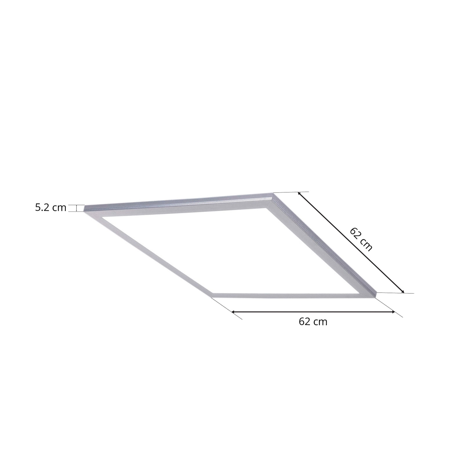 LED-panel Livel CCT dimbar 62x62 cm med fjernkontroll detaljbilde