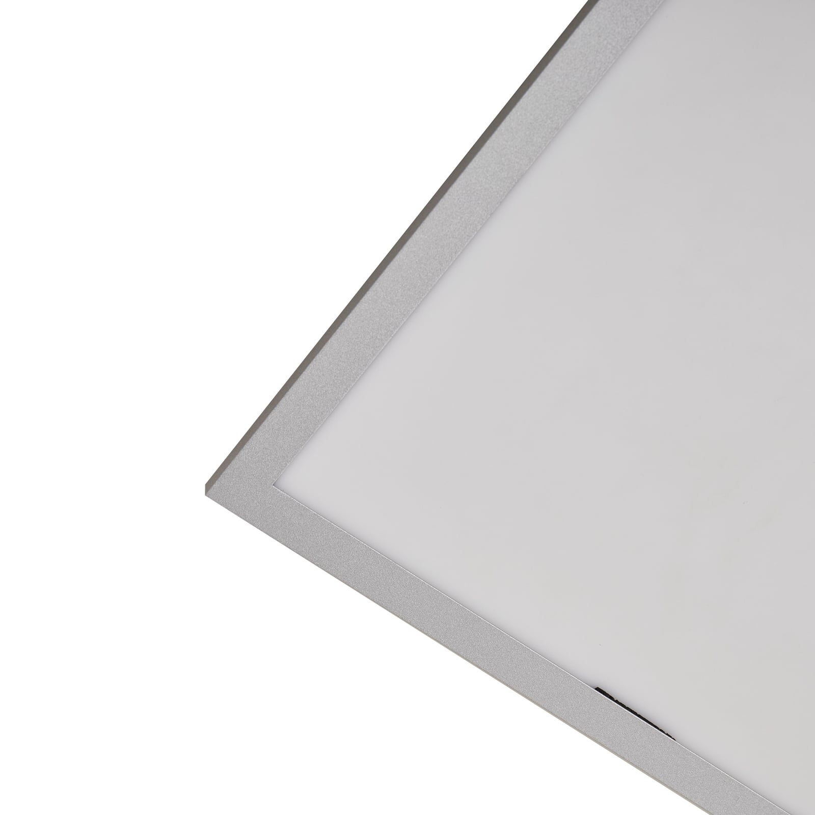 LED-panel Livel sølv aluminium 40x40 cm 4000K sideprofil