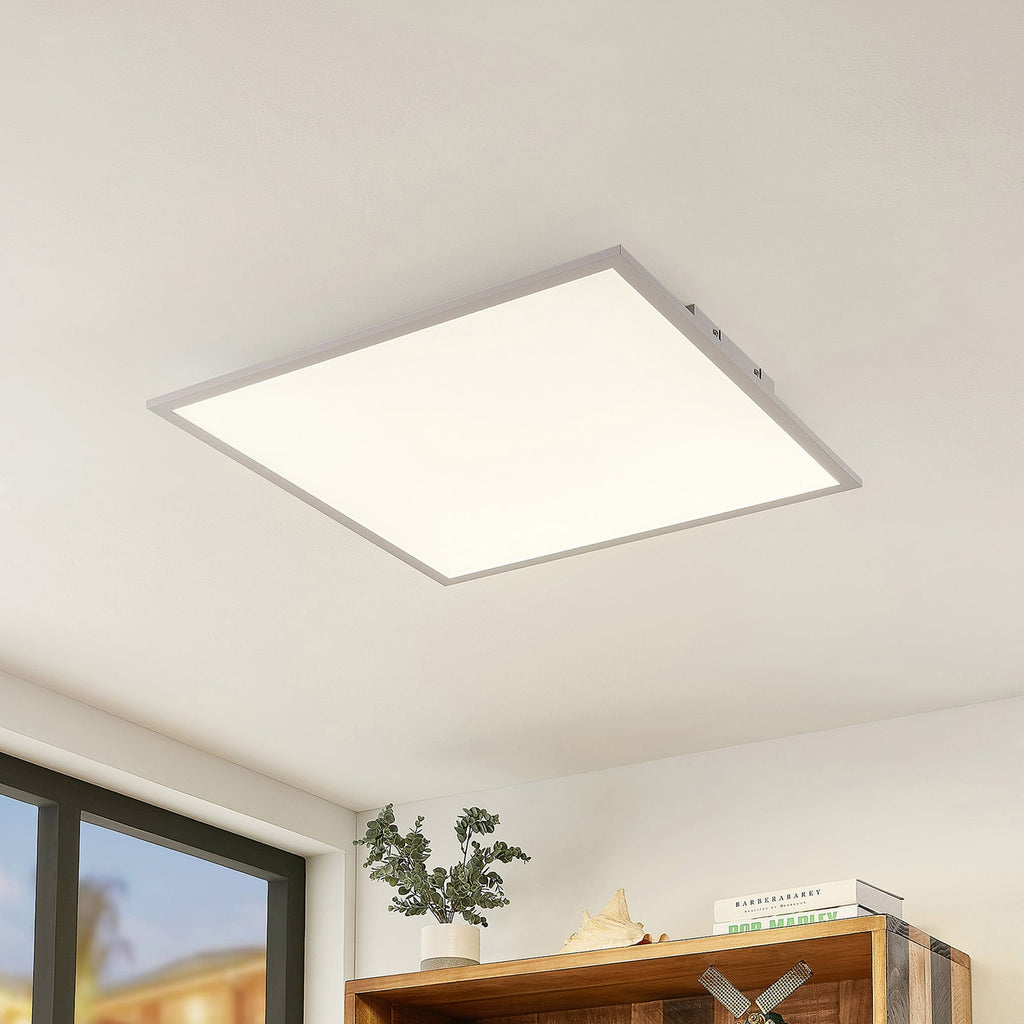 LED-panel Luay 60x60 cm CCT dimbar med fjernkontroll forfra