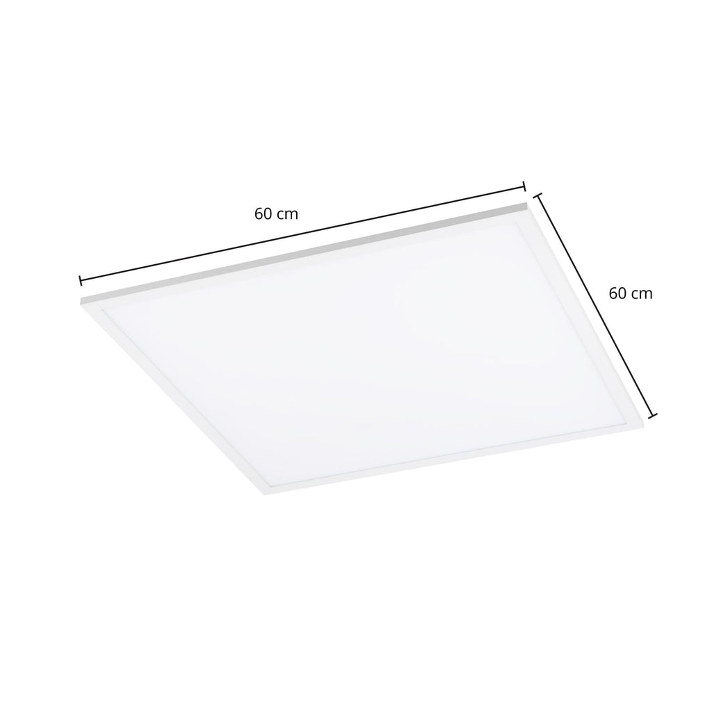 LED-panel Luay 60x60 cm CCT dimbar med fjernkontroll nærbilde av fjernkontroll