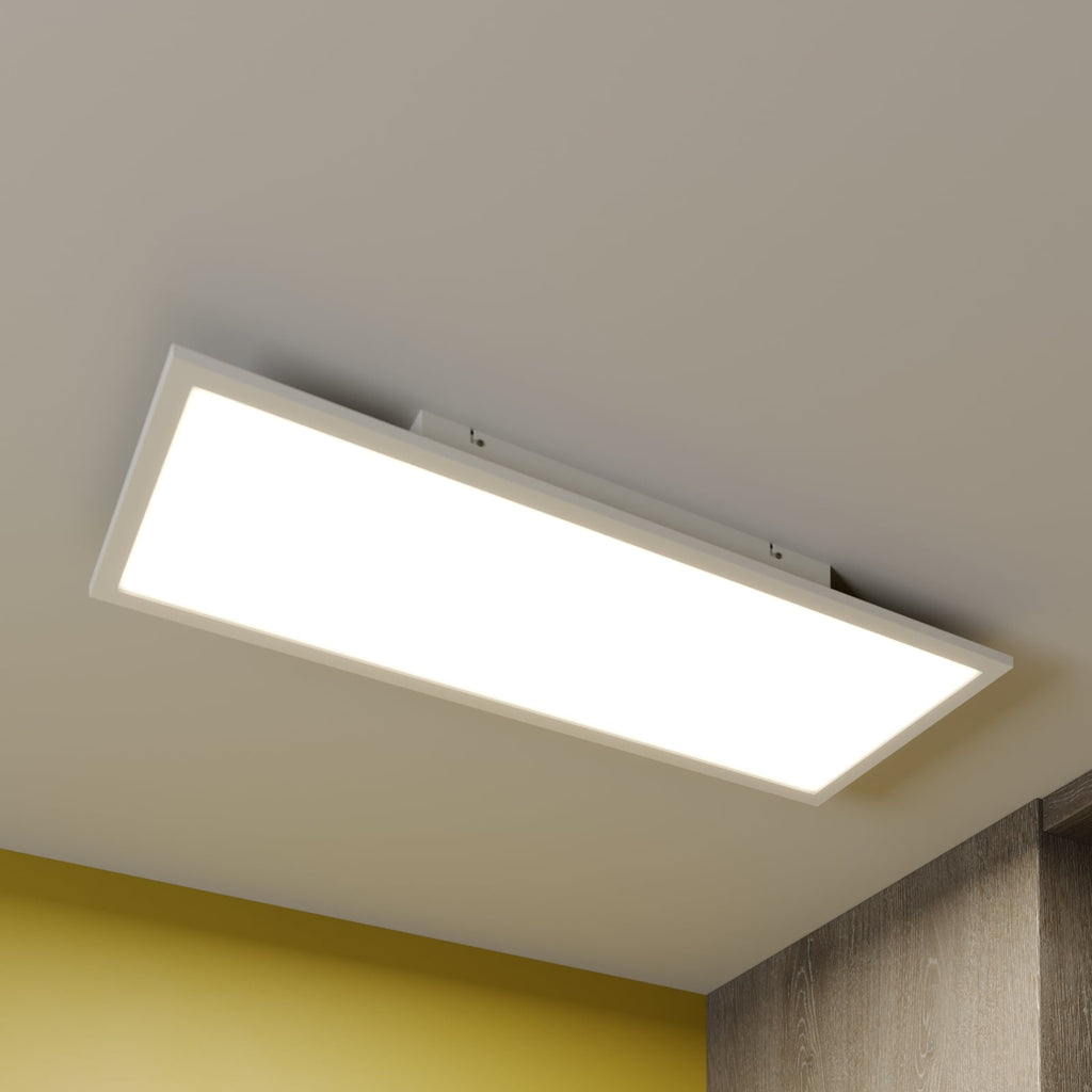 LED panel Luay dimbar CCT 80x30 cm hvit m/fjernkontroll forfra
