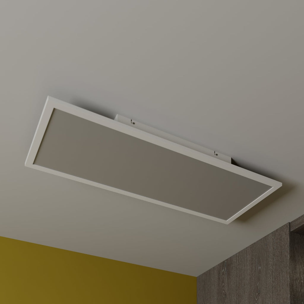 Detalj av LED panel Luay dimbar CCT 80x30 cm hvit m/fjernkontroll