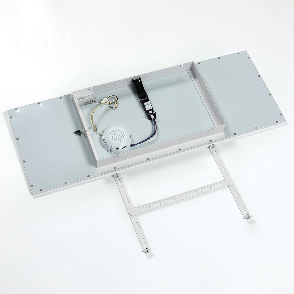 LED panel Luay dimbar CCT 80x30 cm hvit m/fjernkontroll med lys på