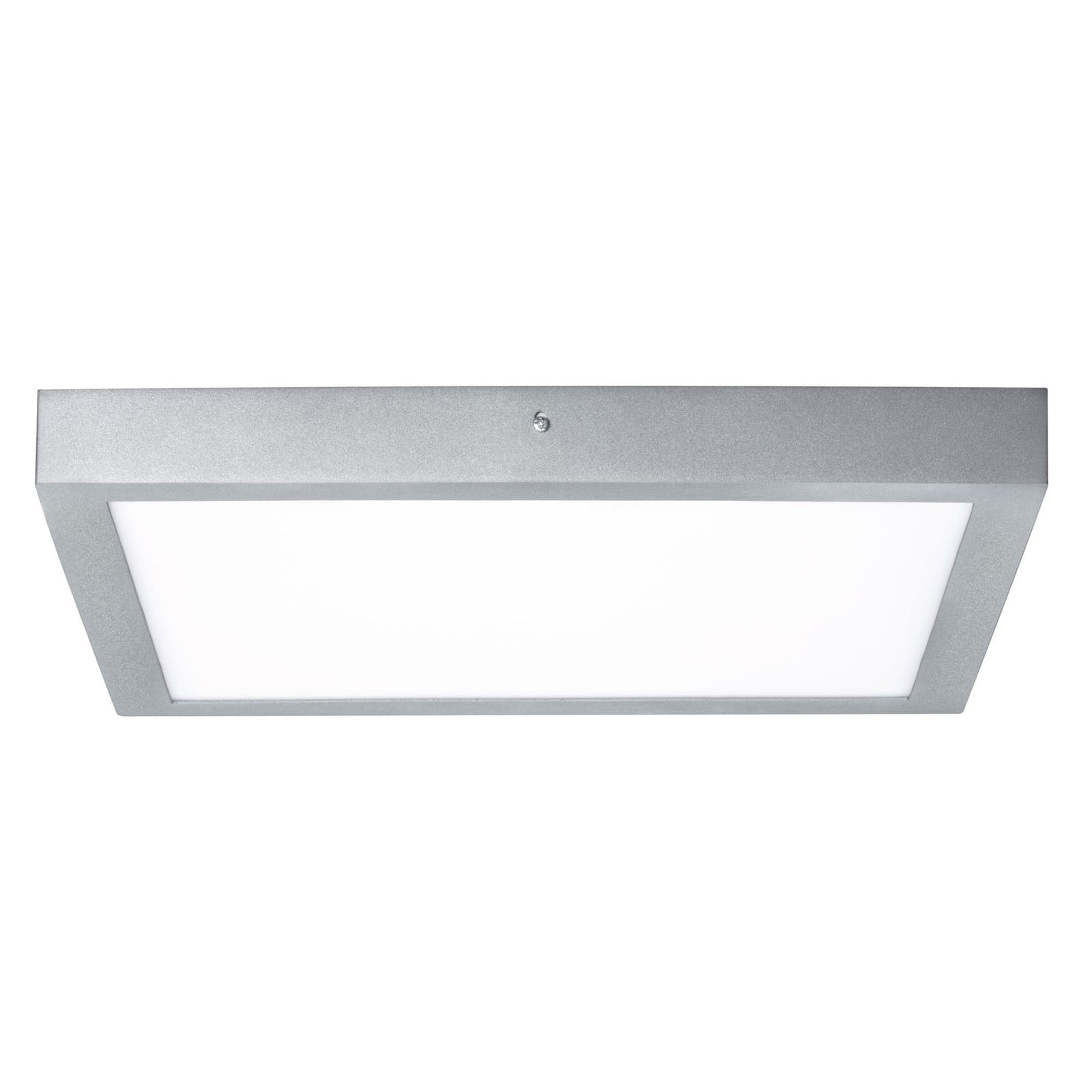 LED-panel Lunar firkantet matt krom 40x40 cm montert i tak
