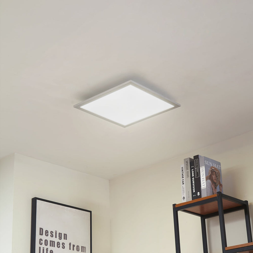 LED-panel Lyndra dimbar aluminium 40x40 cm bakside