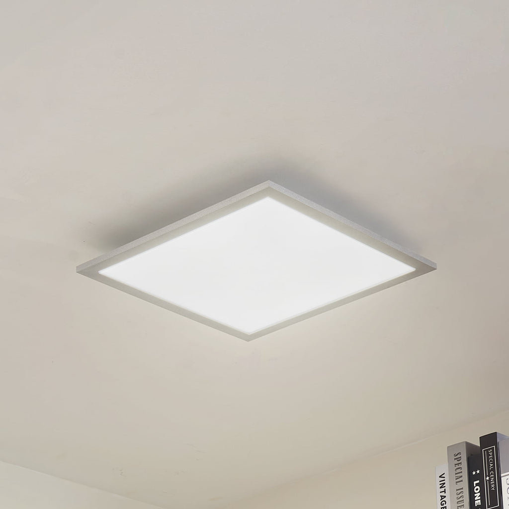 LED-panel Lyndra dimbar aluminium 40x40 cm front