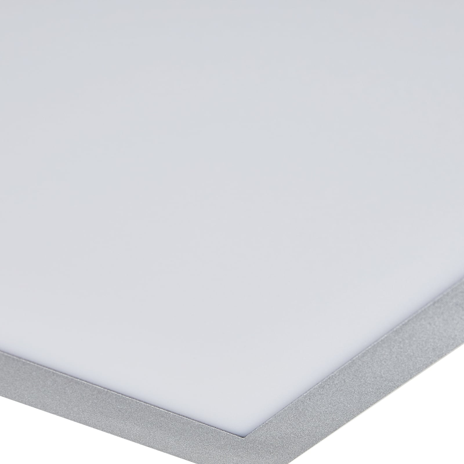 LED-panel Lyndra dimbar aluminium 40x40 cm lysstyrke demonstrasjon