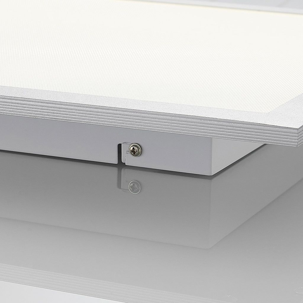 LED-panel Lyndra dimbar aluminium 40x40 cm sideprofil