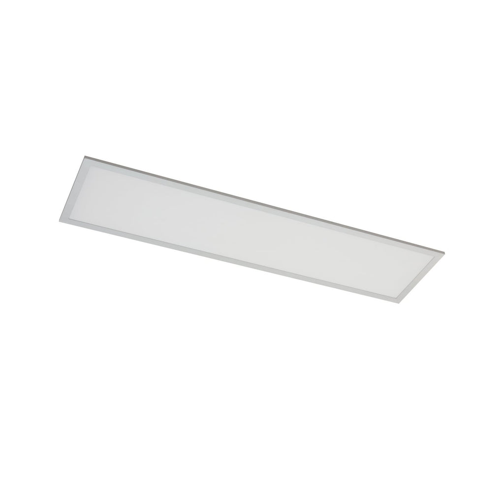 LED panel Lyndra dimbar sølv aluminium 120x30 cm montert i tak