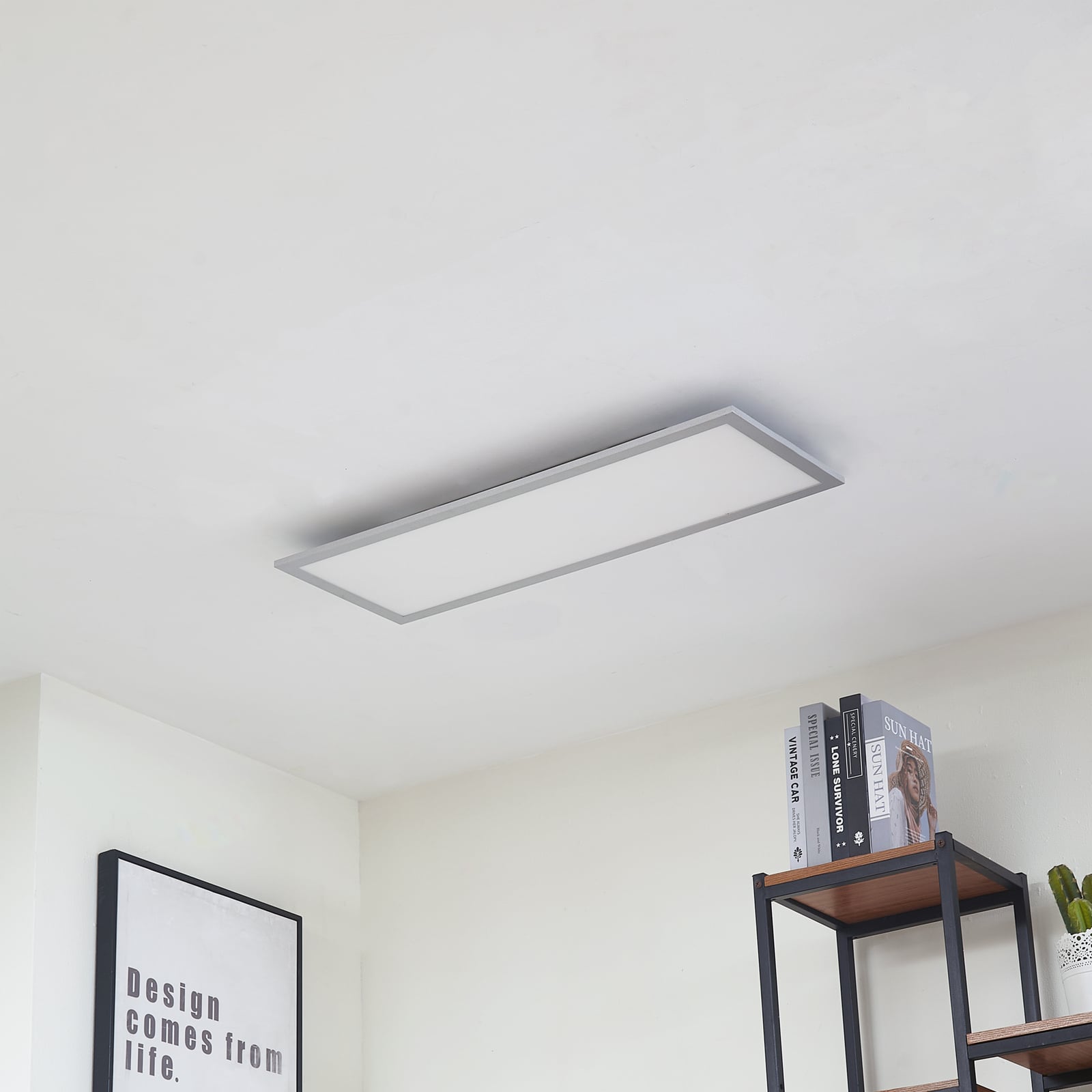 LED-panel Lyndra sølv aluminium dimbar CCT bakside