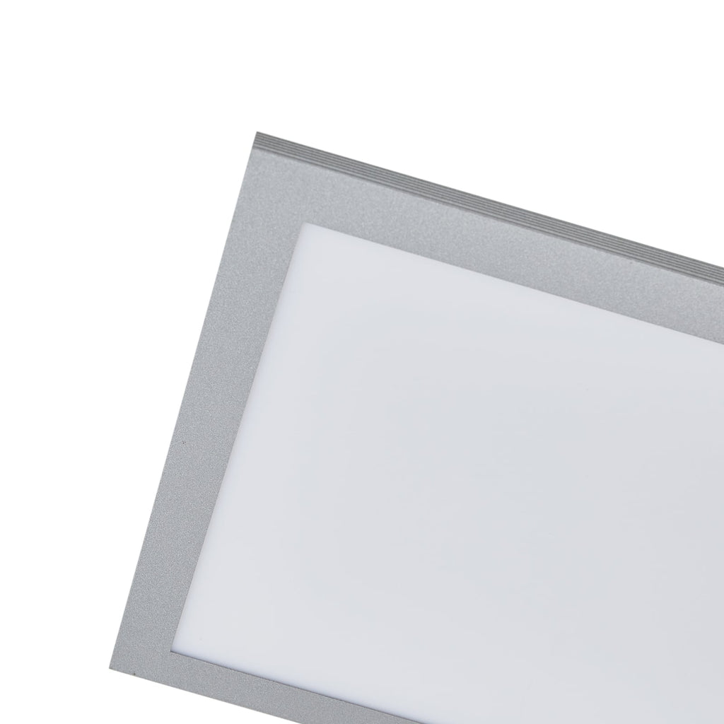 LED-panel Lyndra sølv aluminium dimbar CCT nærbilde
