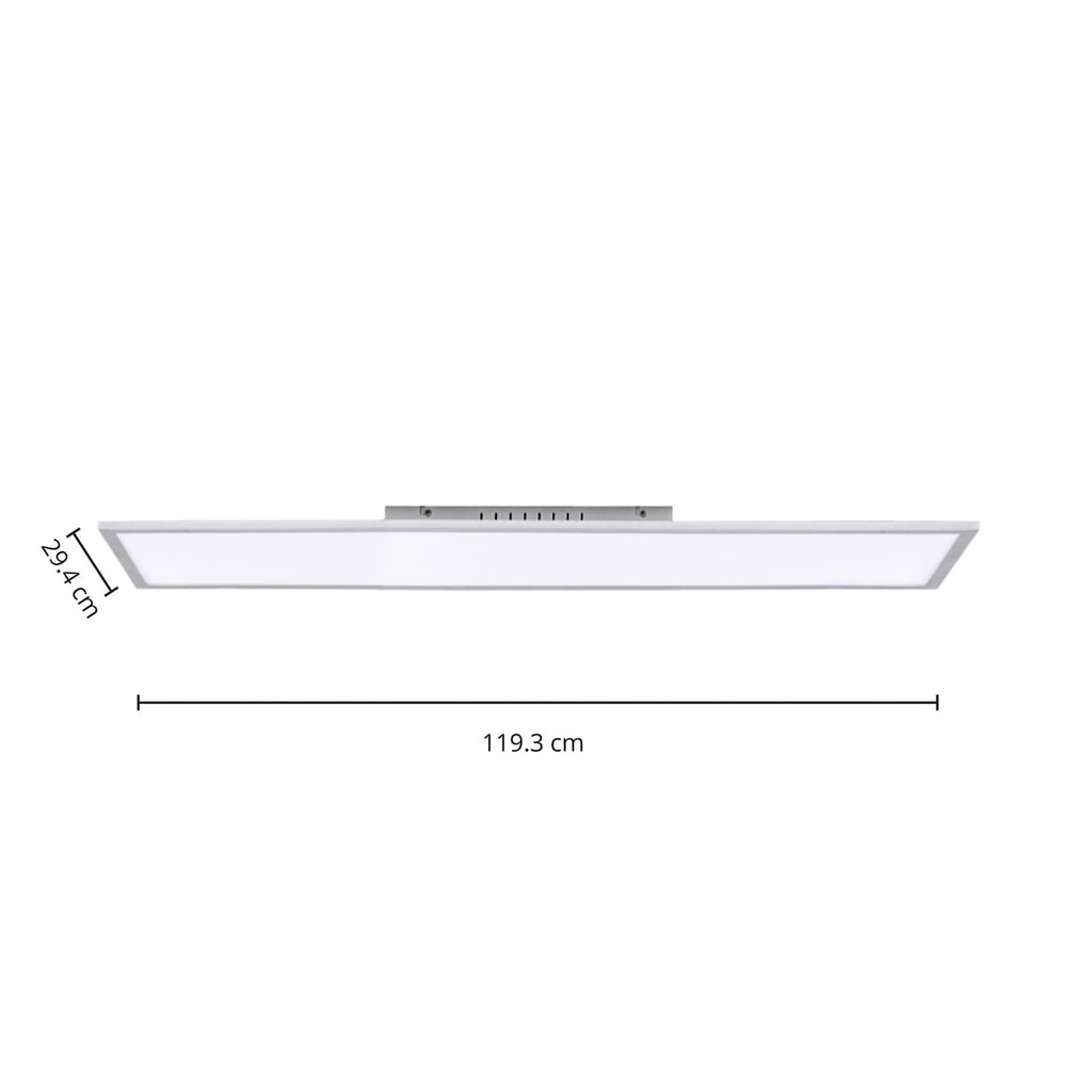 LED-panel Lysander CCT dimbar sølv detalj av ramme