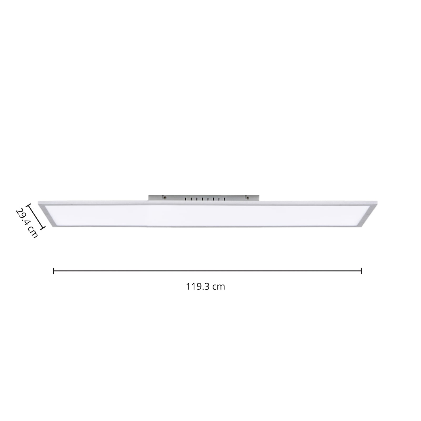 LED-panel Lysander CCT dimbar sølv detalj av ramme